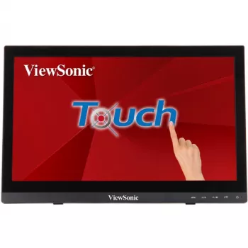 Viewsonic TD1630-3 monitors 39,6 cm (15,6 colli) 1366 x 768 pikseļi HD LCD skārienekrāns Melns