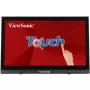 Viewsonic TD1630-3 monitors 39,6 cm (15,6 colli) 1366 x 768 pikseļi HD LCD skārienekrāns Melns