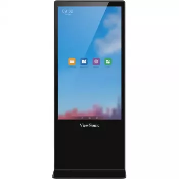 ViewSonic EP5542T Signāla displejs Totem dizains 139.7 cm (55 collas) LED 450 cd/m² 4K Ultra HD Melns Skārienekrāns Android 8.0