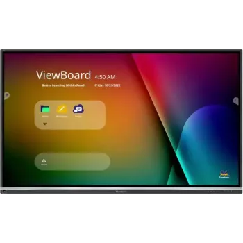 Viewsonic IFP7550-5F interaktīvā tāfele 190,5 cm (75 inch) 3840x2160 pikseļi Skārienjūtīgs Melns HDMI