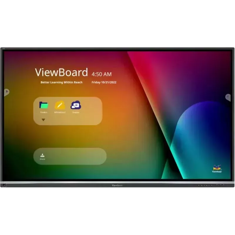 Viewsonic IFP7550-5F interaktīvā tāfele 190,5 cm (75 inch) 3840x2160 pikseļi Skārienjūtīgs Melns HDMI