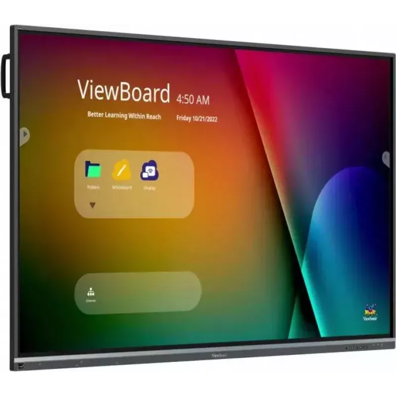 Viewsonic IFP7550-5F interaktīvā tāfele 190,5 cm (75 inch) 3840x2160 pikseļi Skārienjūtīgs Melns HDMI