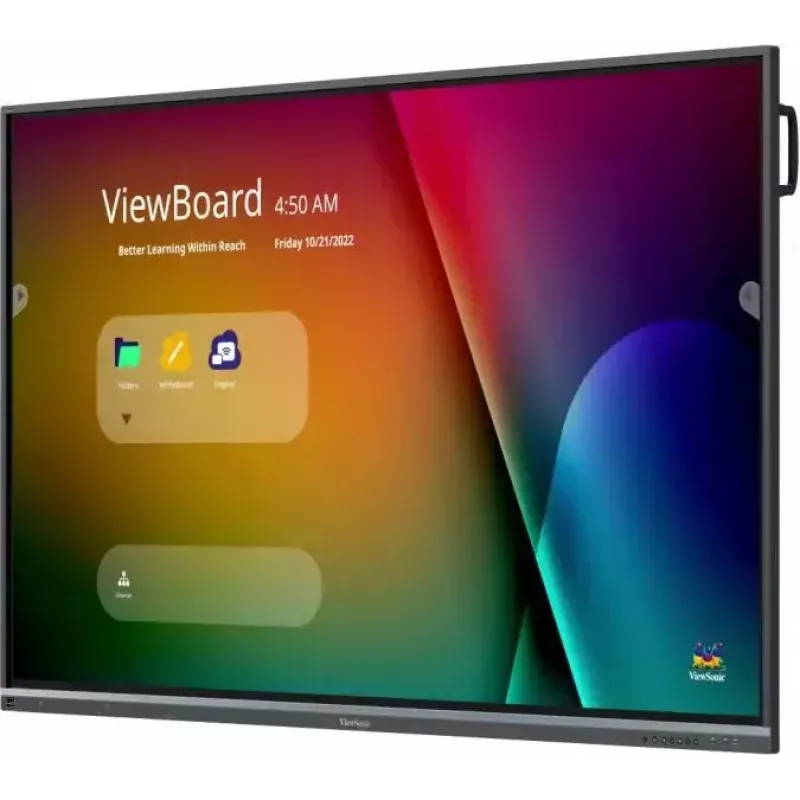Viewsonic IFP7550-5F interaktīvā tāfele 190,5 cm (75 inch) 3840x2160 pikseļi Skārienjūtīgs Melns HDMI