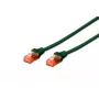 DIGITUS Patch kabelis - CAT6 - U/UTP - Snagless - Cu - 0,25m - Zaļš