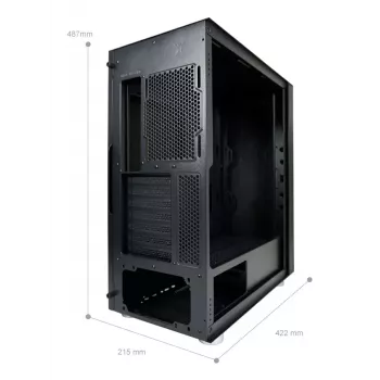 LC-Power LC-8000B-ON Midi Tornis Melns
