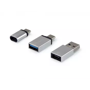 Equip USB-C OTG adapteru komplekts, 3 gab., USB C, USB C, USB A, USB A, Micro-USB, USB C, Sudraba