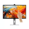 ALOGIC Clarity Max Touch 32C4KPDWT skārienjutīgs monitors, 32 collu, 3840x2160 4K UHD, 65 W Power Delivery, 8MP tīmekļa kamera, USB centrmezgls, melns/sudraba