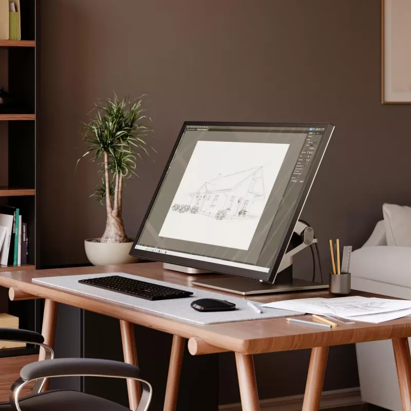 ALOGIC Clarity Max Touch 32C4KPDWT skārienjutīgs monitors, 32 collu, 3840x2160 4K UHD, 65 W Power Delivery, 8MP tīmekļa kamera, USB centrmezgls, melns/sudraba