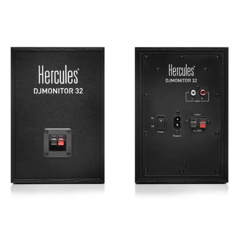 Hercules DJMonitor 32 aktīvās monitoru skaņu kolonnas, 30 W, melnas