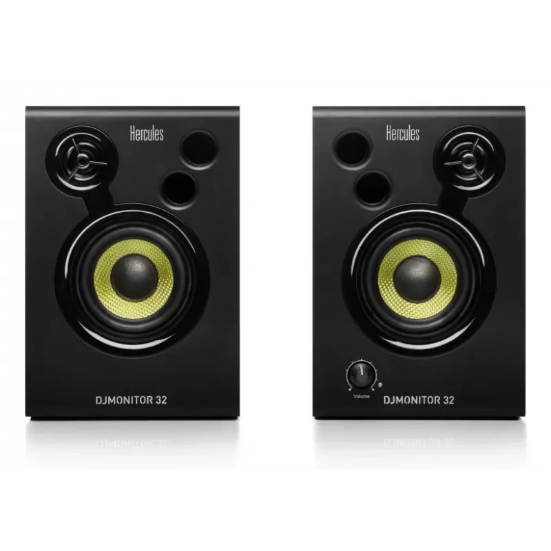 Hercules DJMonitor 32 aktīvās monitoru skaņu kolonnas, 30 W, melnas