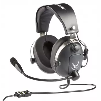 Thrustmaster T.Flight U.S. Air Force Edition austiņas, vadu, galvas saite, spēlēm, melnas