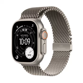 APPLE Watch Ultra 3 (2025) 5G 49mm dabīgā titāna korpuss ar dabīgā titāna Milānas cilpu M