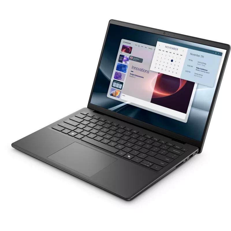 Portatīvais dators Dell Pro 14 Essential PV14255 XGHVP, AMD Ryzen 5 220, 14 collu Full HD+ 1920x1200, 16 GB DDR5, 512 GB NVMe SSD, Radeon 740M, Wi-Fi 6 (802.11ax), Bluetooth, Windows 11 Pro, vācu tastatūra, melns