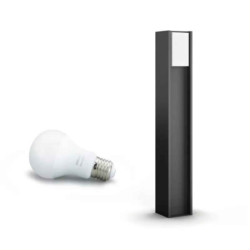 Philips Hue White Turaco āra staba lampa 1647493P0, viedā apgaismojums, Bluetooth/Zigbee, antracīts, LED, alumīnijs, E27