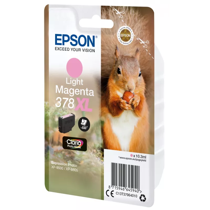 Epson 378XL Claria Photo HD Ink Light Magenta kasetne (C13T37964010)