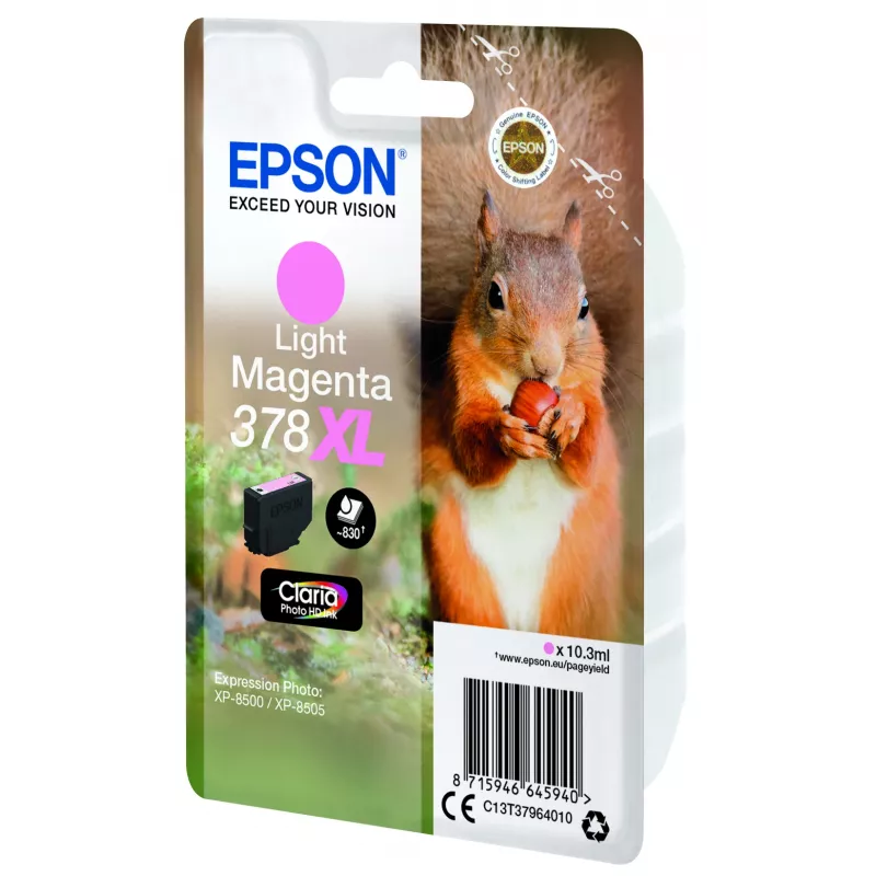 Epson 378XL Claria Photo HD Ink Light Magenta kasetne (C13T37964010)