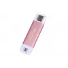 Transcend ESD310P - 1TB pārnēsājams SSD disks - USB Type-A / USB Type-C - rozā