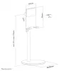 Neomounts DS10-200SL1 Telefona statīvs līdz 7 collām - augstuma regulējams - universāls