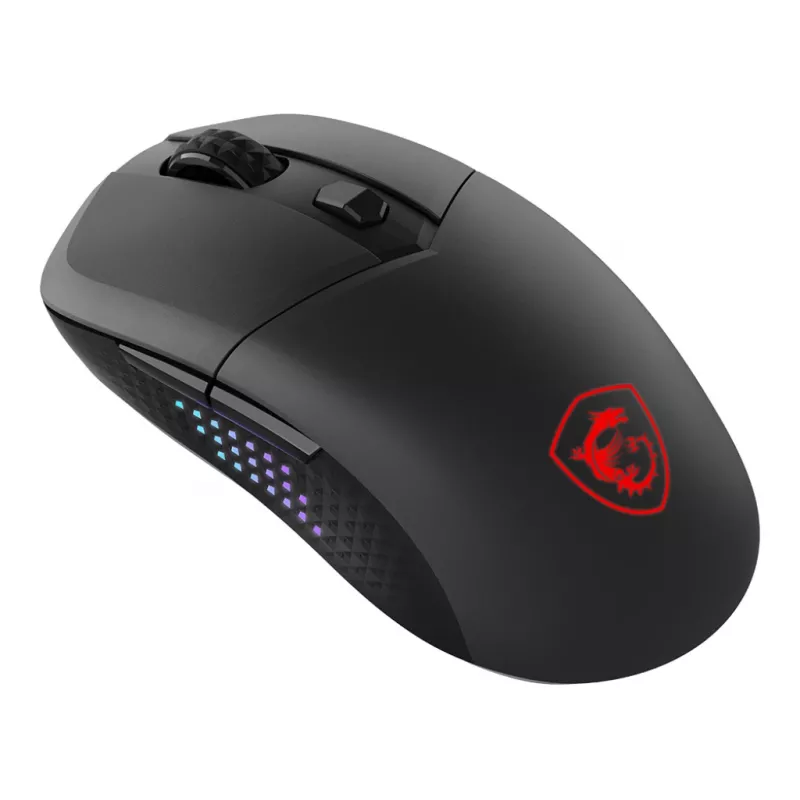 MSI VERSA 300 ELITE WIRELESS pele spēlēm, labā roka, RF bezvadu + Bluetooth + USB Type-C, optiskā, 26000 DPI
