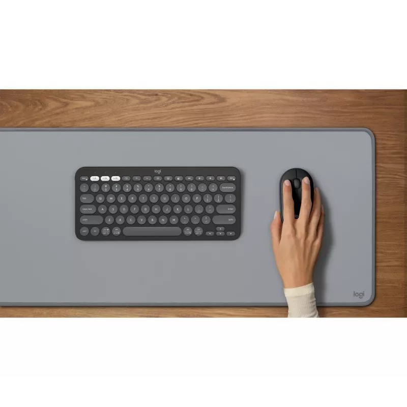 LOGITECH Pebble 2 Combo Tonal Graphite QWERTY US — Bezvadu klaviatūras un peles komplekts