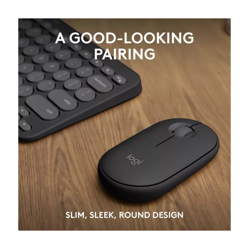 LOGITECH Pebble 2 Combo Tonal Graphite QWERTY US — Bezvadu klaviatūras un peles komplekts