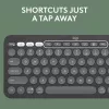LOGITECH Pebble 2 Combo Tonal Graphite QWERTY US — Bezvadu klaviatūras un peles komplekts