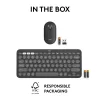 LOGITECH Pebble 2 Combo Tonal Graphite QWERTY US — Bezvadu klaviatūras un peles komplekts