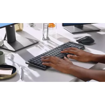 Logitech MX Mechanical bezvadu apgaismota tastatūra - Graphite US International Qwerty Tactile Quiet