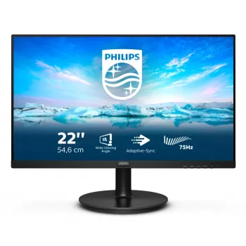 Philips V Line 222V8LA/00 datora monitors 54,6 cm (21,5 collu) 1920 x 1080 pikseļi Full HD LCD Melns