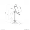Neomounts DS15-540BL1 Universāls planšetdatora statīvs 4.7-12.9 collu