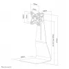 Neomounts FPMA-D850BLACK monitora statīvs 10-27 collām, brīvi stāvošs, 10 kg, 25.4 cm (10 inch), 68.6 cm (27 inch), 100 x 100 mm, melns