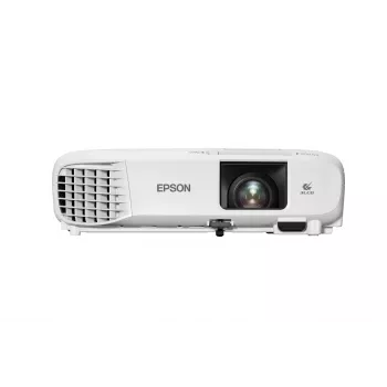 Projektors Epson EB-W49 — 3LCD, WXGA 1280×800, 3800 ANSI lm, 16:10, 1.2x manuāls tālummaiņas objektīvs, 2.7 kg, balts
