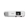 Projektors Epson EB-W49 — 3LCD, WXGA 1280×800, 3800 ANSI lm, 16:10, 1.2x manuāls tālummaiņas objektīvs, 2.7 kg, balts
