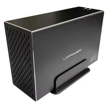 LC-POWER LC-35U3-RAID-2, ārējais korpuss diviem 3.5 inch cietajiem diskiem ar RAID, alumīnijs, melns