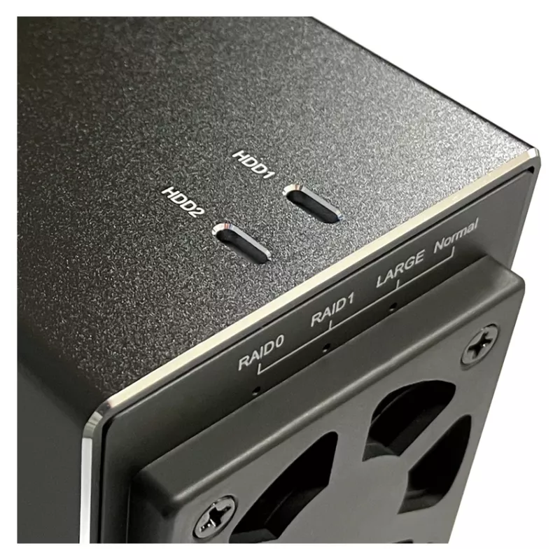 LC-POWER LC-35U3-RAID-2, ārējais korpuss diviem 3.5 inch cietajiem diskiem ar RAID, alumīnijs, melns