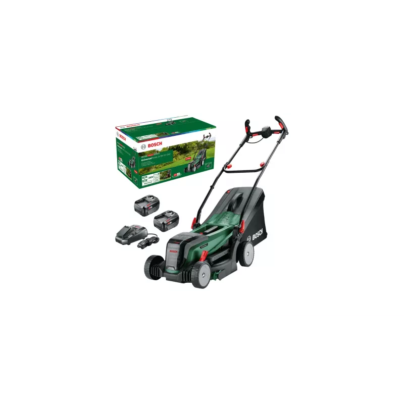 Bosch 37-550 bezvadu zāles pļāvējs, akumulatora, melns, zaļš