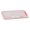 Logitech POP Icon Keys bezvadu tastatūra, rozā, QWERTY, ASV starptautiskā