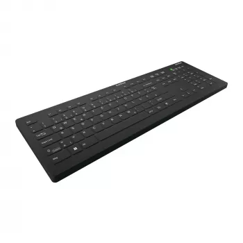 Contour Design Active Key Contour QuickClean medicīnas tastatūra ar noņemamu vāku, pilna izmēra, bezvadu, melna, DE C8112