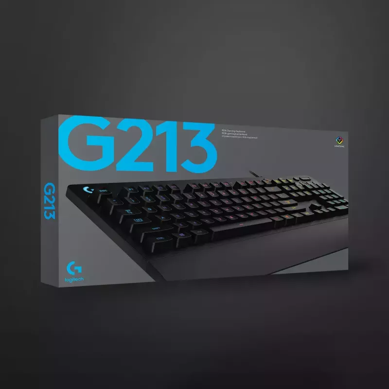 Spēļu tastatūra Logitech G G213 Prodigy Full-size RGB LED Vadu