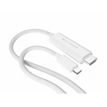TARGUS Hyper 4K USB-C uz HDMI kabelis - Balts
