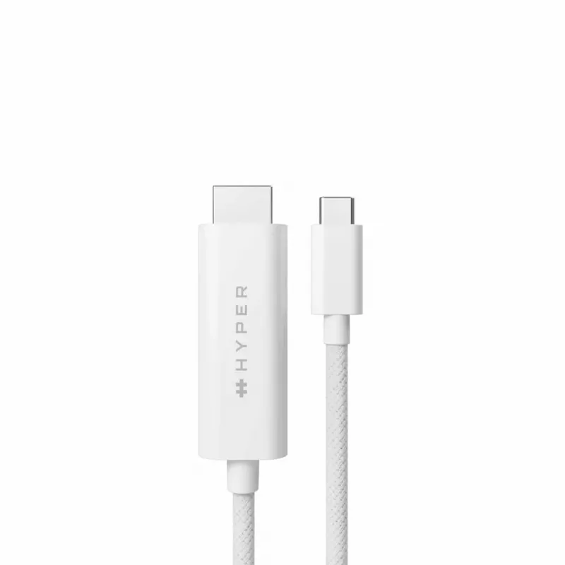 TARGUS Hyper 4K USB-C uz HDMI kabelis - Balts