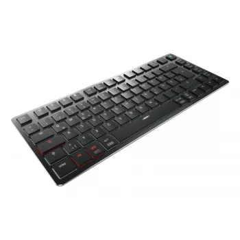 CHERRY KW X ULP 2.0 MINI tastatūra Home/Office USB + RF bezvadu + Bluetooth QWERTZ vācu melna