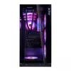 XPG Invader X BTF Midi Tower datora korpuss, ATX/Micro-ATX/Mini-ITX, rūdīts stikls, 5 x 120 mm ARGB ventilatori, USB-C, bez barošanas avota, melns