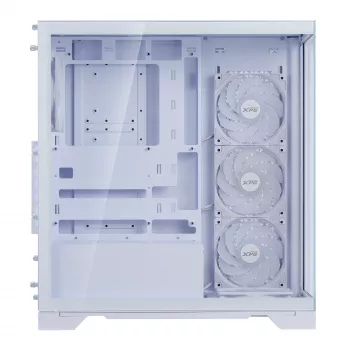 XPG INVADER X BTF Mid-Tower korpuss balts, Midi Tower, ATX/mATX/Mini-ITX, SPCC, rūdīts stikls, 17.5 cm