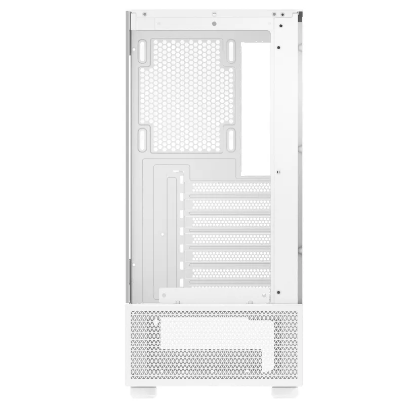 XPG Invader X Mini Midi Tower datora korpuss, ATX/Micro-ATX/Mini-ITX, stikla sienas, 5 x 120 mm ARGB ventilatori, USB-C, bez barošanas avota, balts