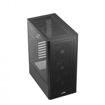 XPG VALOR MESH Melns Midi Tower, ATX/mATX/Mini-ITX, 4x 120mm ventilatori priekšā/aizmugurē