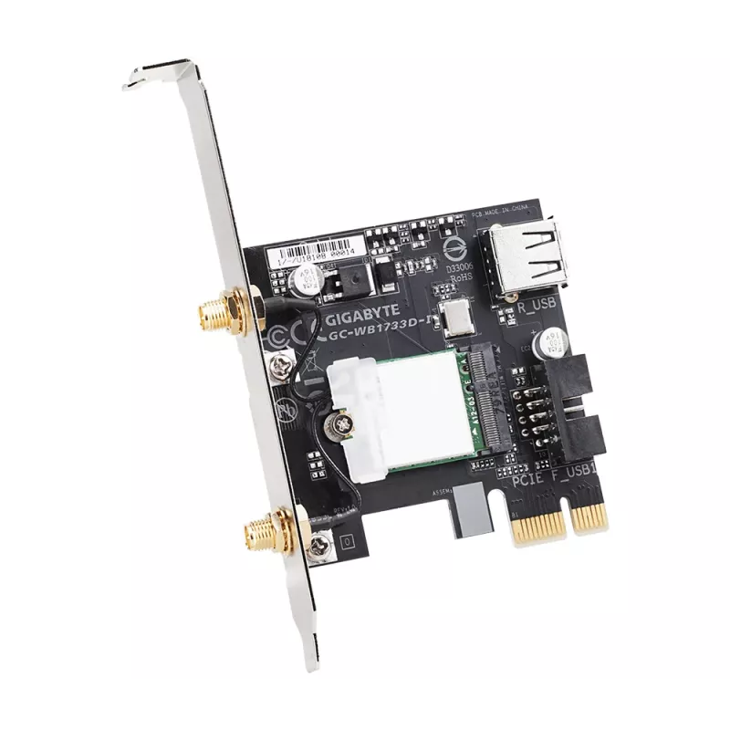 GIGABYTE GC-WB1733D-I tīkla karte PCIe WLAN / Bluetooth 1733 Mbit/s