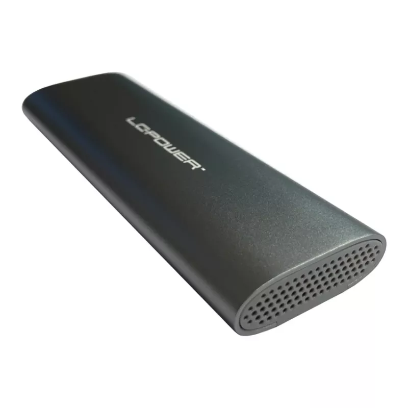 LC-Power LC-M2-C-MULTI-2 ārējais M.2 SSD korpuss (NVMe un SATA, USB 3.2 Gen 2x1, alumīnijs)