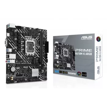ASUS PRIME H610M-K ARGB Intel H610 LGA 1700 micro ATX mātesplate