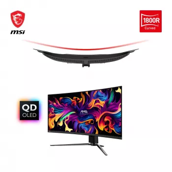 MSI MAG 341CQPDE QD-OLED monitors 86.4 cm (34 inch) 3440 x 1440 UltraWide Quad HD melns